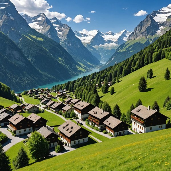 Où peut-on trouver une maison de vacances en Suisse avec des cours de cuisine et des randonnées en montagne?