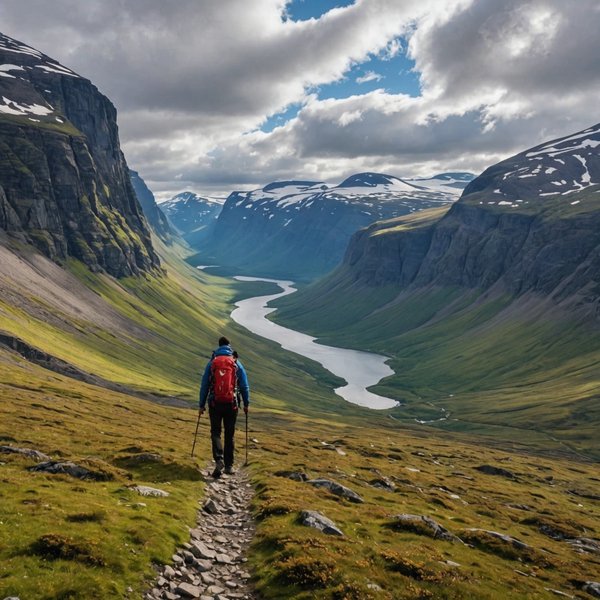Quels sont les meilleurs itinéraires pour une randonnée dans les montagnes de Sarek, Suède?